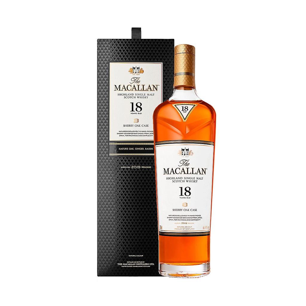 MACALLAN 18Y SHERRY OAK CASK 700 MLT 43%