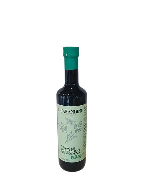VINAGRE BALSAMICO ORGANICO ETIQUETA VERDE CARANDINI 500 MTL
