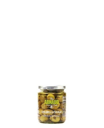 ACEITUNA VERDE HIERBAS PROVENCE OLIVES ARNAUD  260 GR