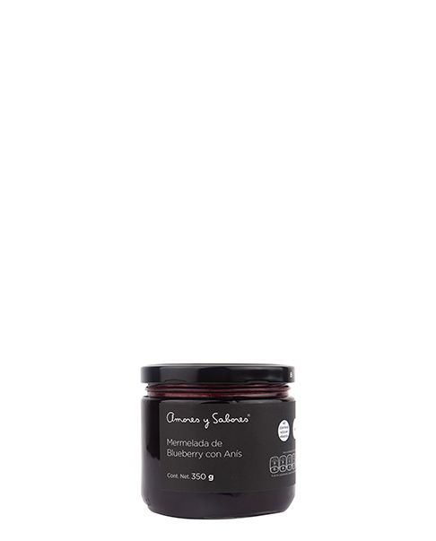 MERMELADA AMORES Y SABORES BLUEBERRY CON ANÍS 350 GR