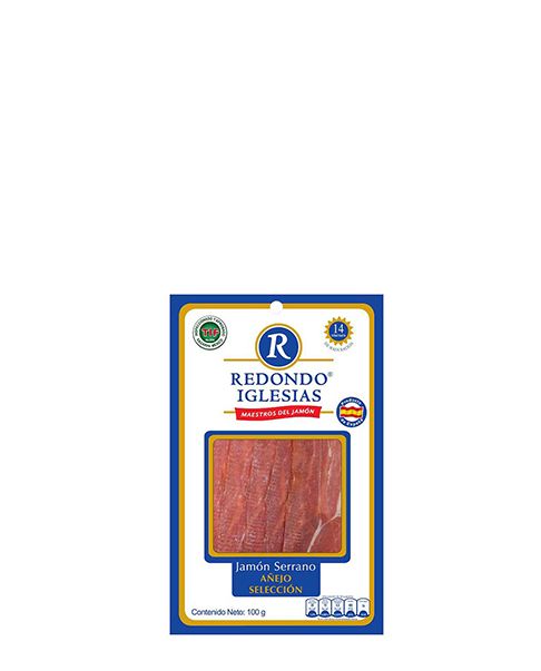 JAMON SERRANO REDONDO IGLESIAS SOBRE 100 GR