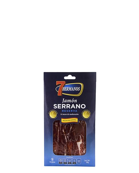 JAMON SERRANO RESERVA IMPORTADO 7 HNOS AZUL