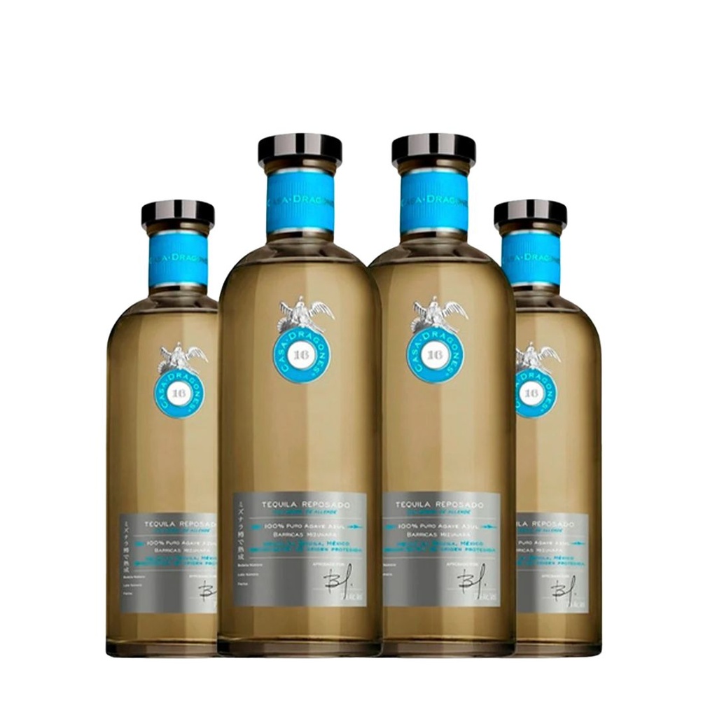 CASA DRAGONES REPOSADO 4PACK 750 MLT 37%
