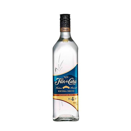 FLOR DE CAÑA BLANCO EXTRA DRY 4 AÑOS 750 MLT 40%