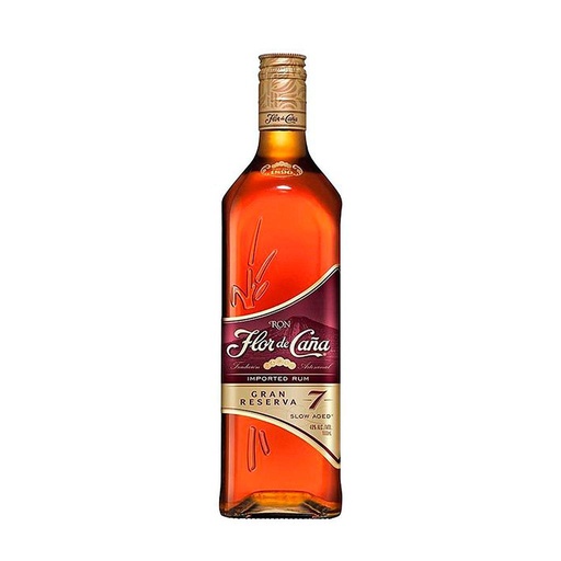 FLOR DE CAÑA GRAN RESERVA 7 AÑOS 750 MLT 40%
