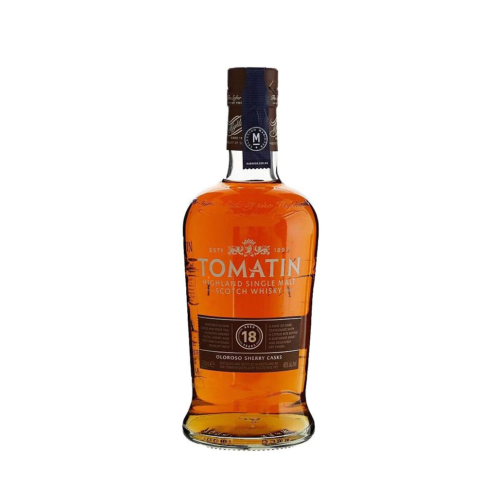 TOMATIN 18 AÑOS 700 MLT 48%