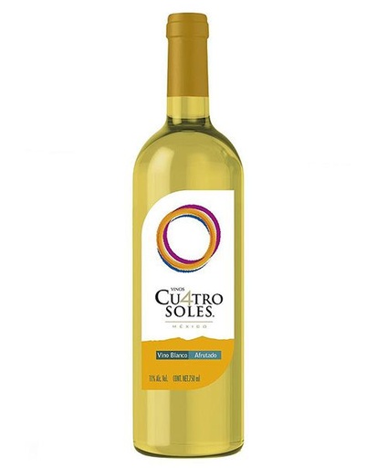 CUATRO SOLES BLANCO AFRUTADO 750 MLT 11%