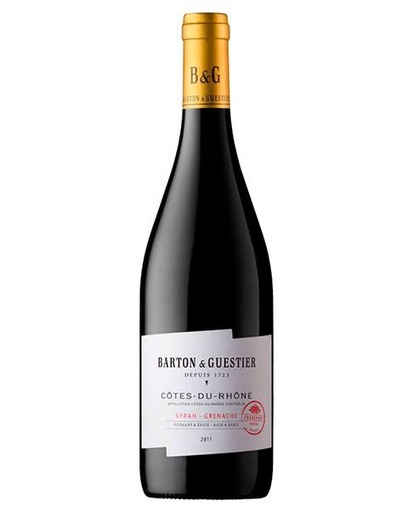 B & G COTES DE RHONE GRENACHE SYRAH CARIGNAN 750 MLT 14%
