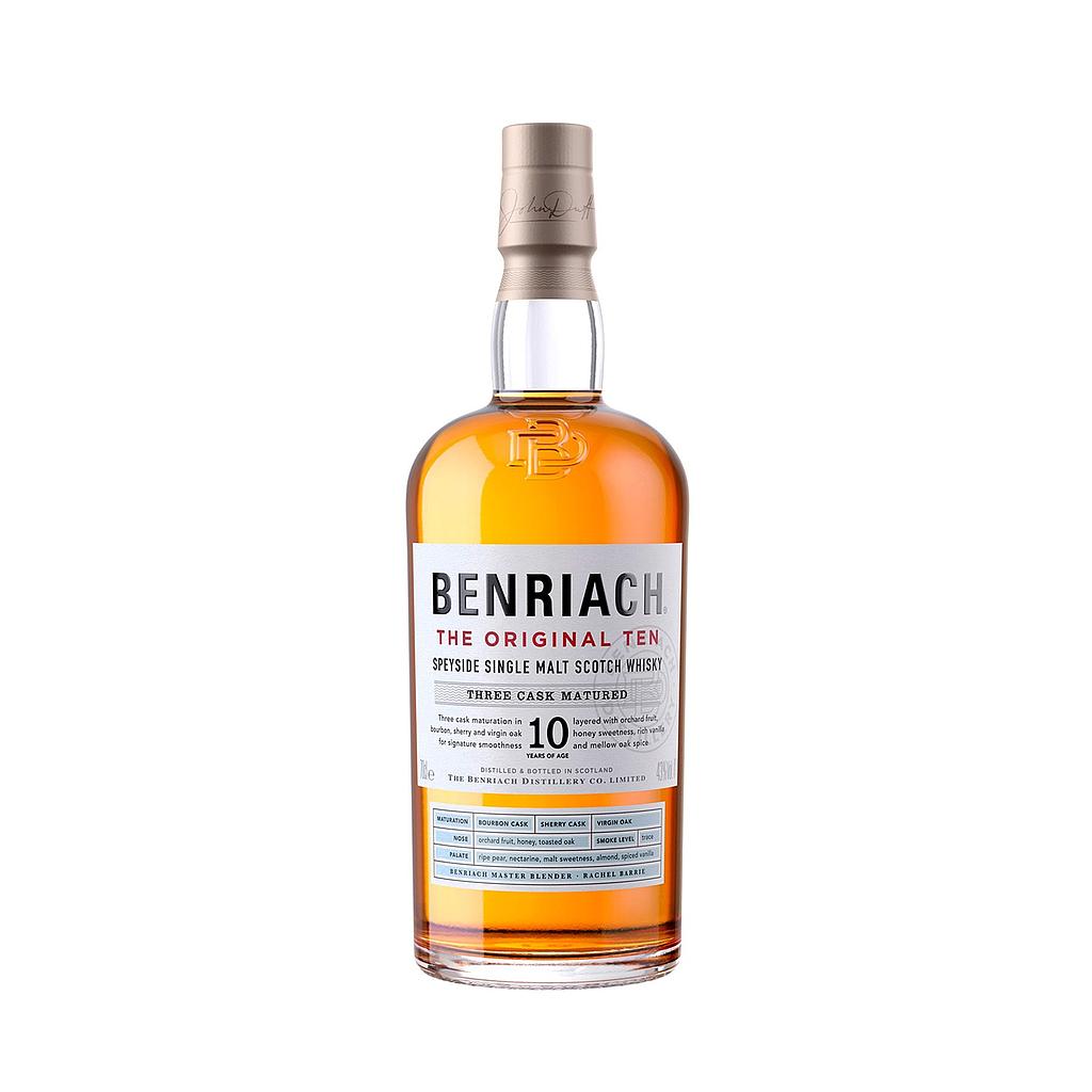 BENRIACH SINGLE MALT 10 AÑOS 700 MLT 43%