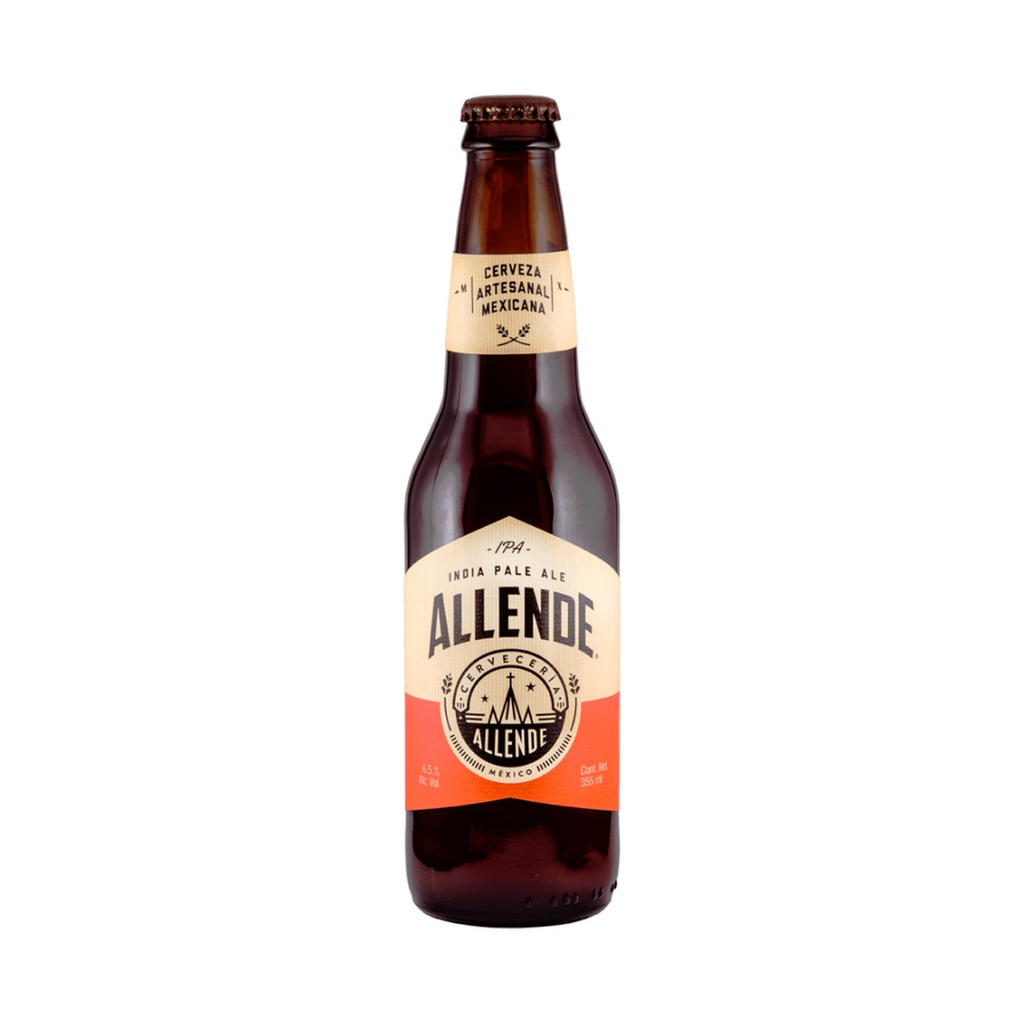 CERVEZA ALLENDE INDIAN PALE ALE 6.5% 355 MLT