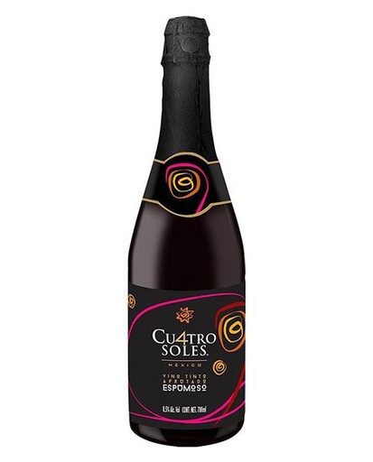 [NV300110] CUATRO SOLES ESPUMOSO AFRUTADO 700 MLT 9%